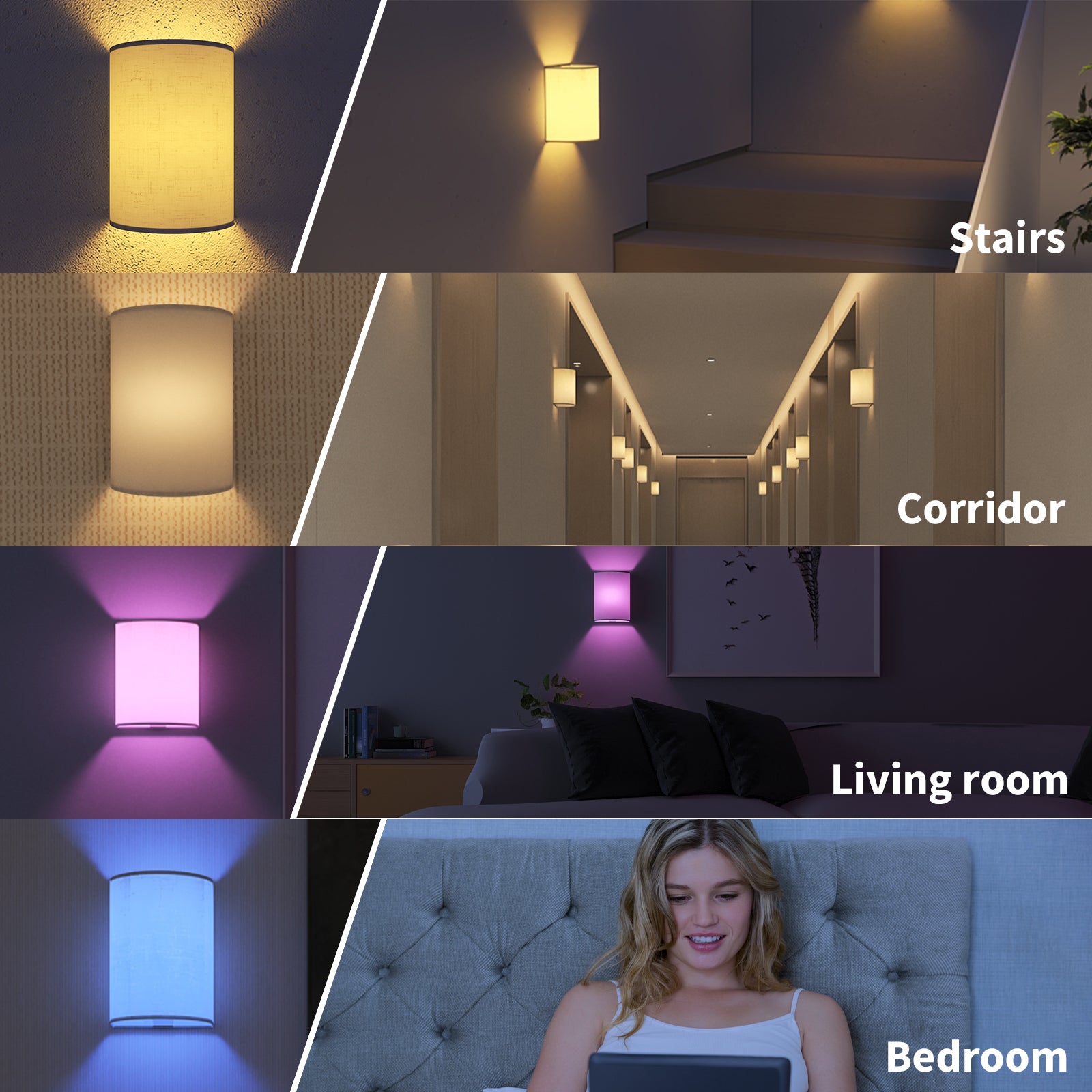 Wireless wall lights store for living room